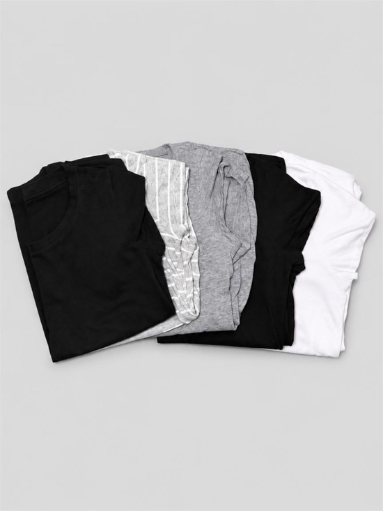 Isabel Maternity by Ingrid & Isabel Tops - 5 Gently Used Basic Cotton Isabel Maternity Tees - M